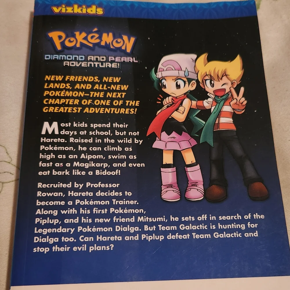 VizKids Pokémon Diamond and Pearl Adventure! Manga Vol 1
